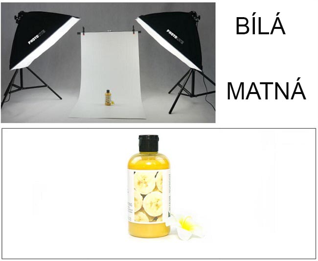 Fotopozadí bílé PVC 70x140 lesklé matné