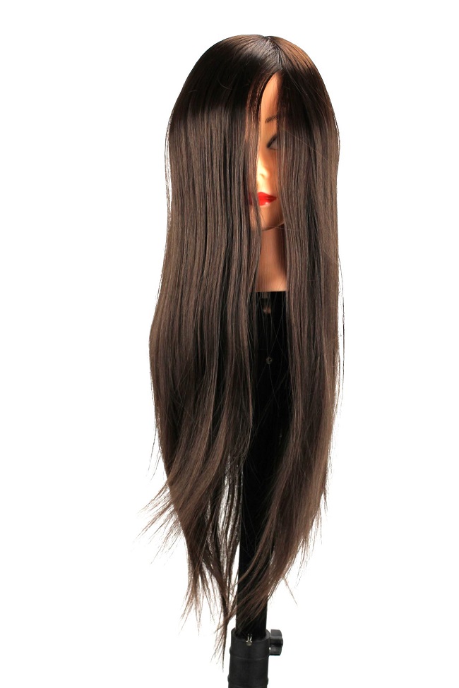 Česací cvičná hlava 1 pro kadeřníky 70cm