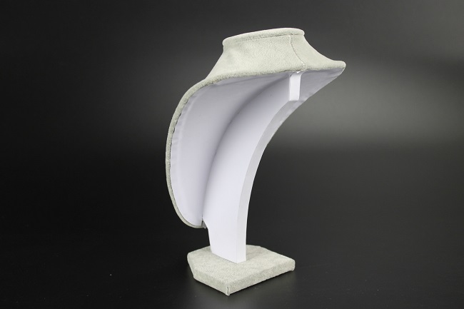 Stojan, stojánek, dekolt na šperky výška 24cm samet