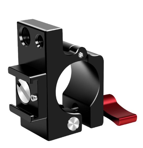 Svěrka Rig tyče 25mm, sáňky se závity 3/8" a 1/4"