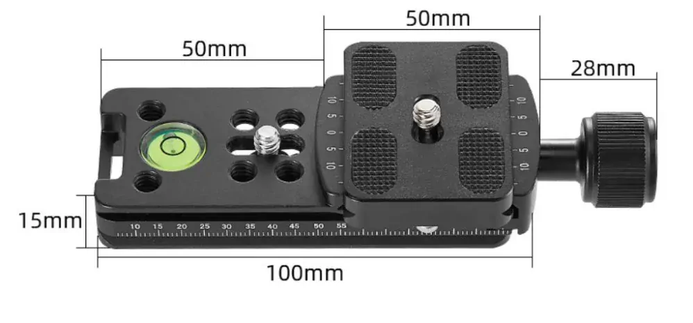 Multifunkční panorama kolejnice Arca-Swiss 100mm
