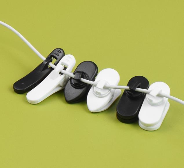 Držák klips kabelu mikrofonu, klipsa otočný