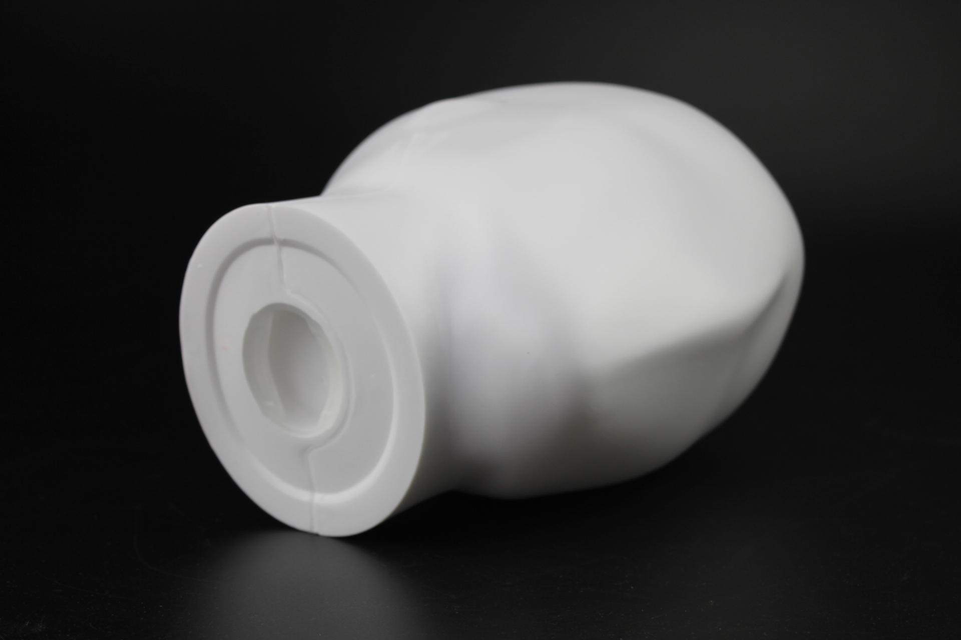 Elementrix pánská hlava figuriny plast bílá mat