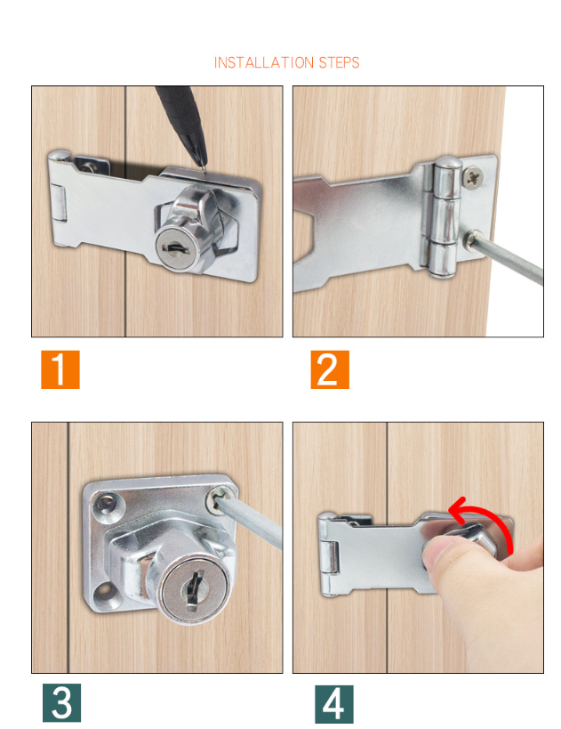 Dveřní petlice uzamykatelná 66mm 1ks