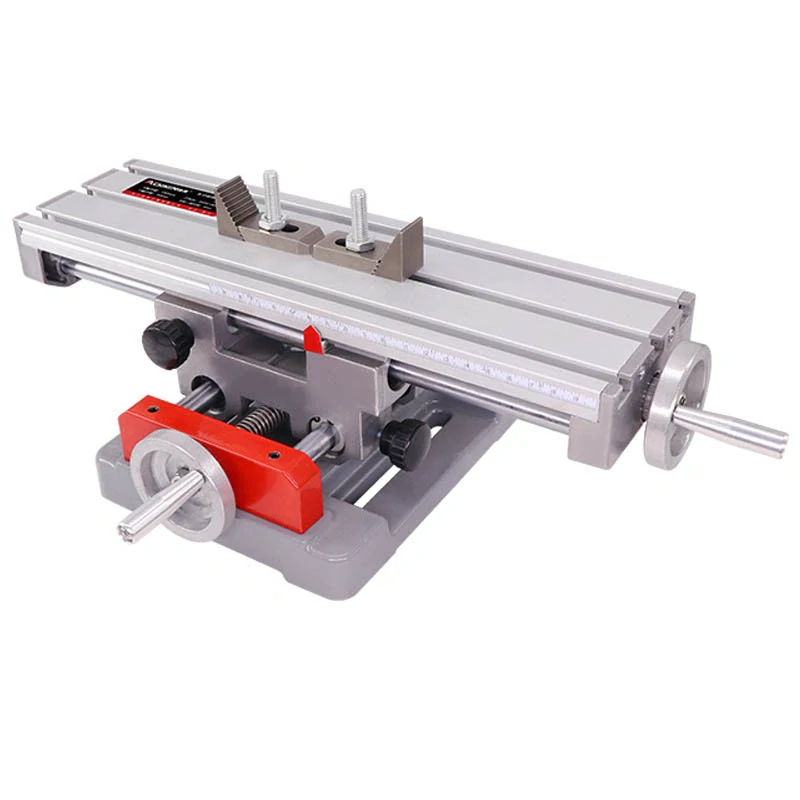 Křížový pracovní stůl 350X100mm červený hliník