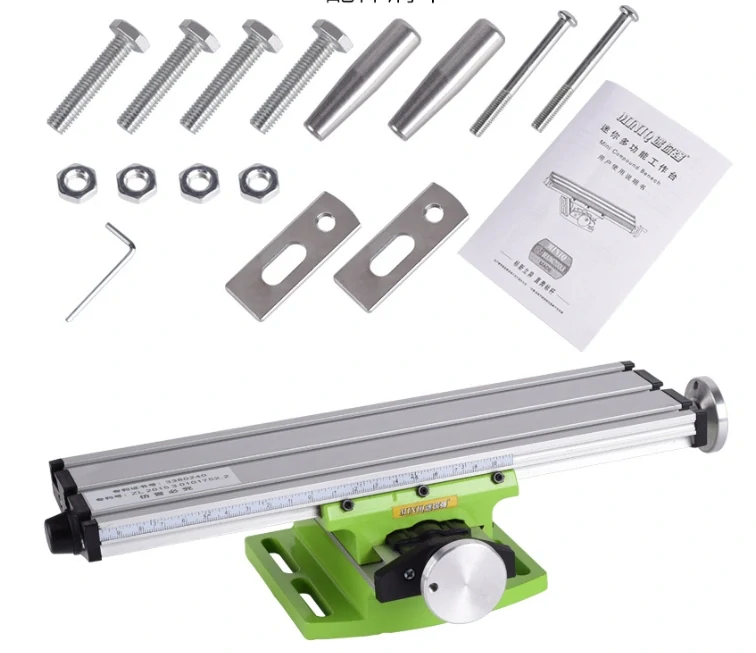 Křížový pracovní stůl 310x90mm zelený hliník
