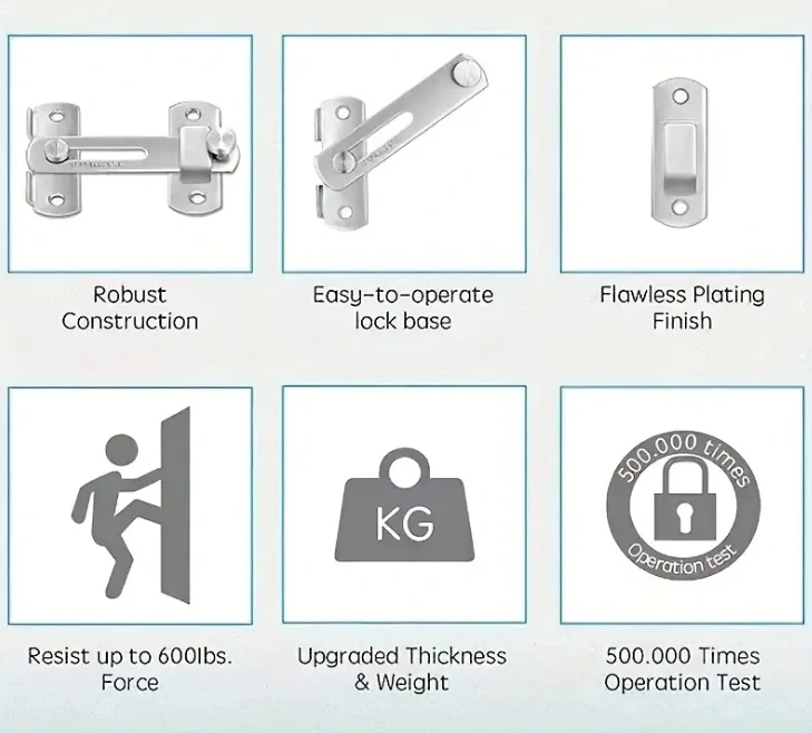 Nerezová dveřní,okenní petlice 62x50mm