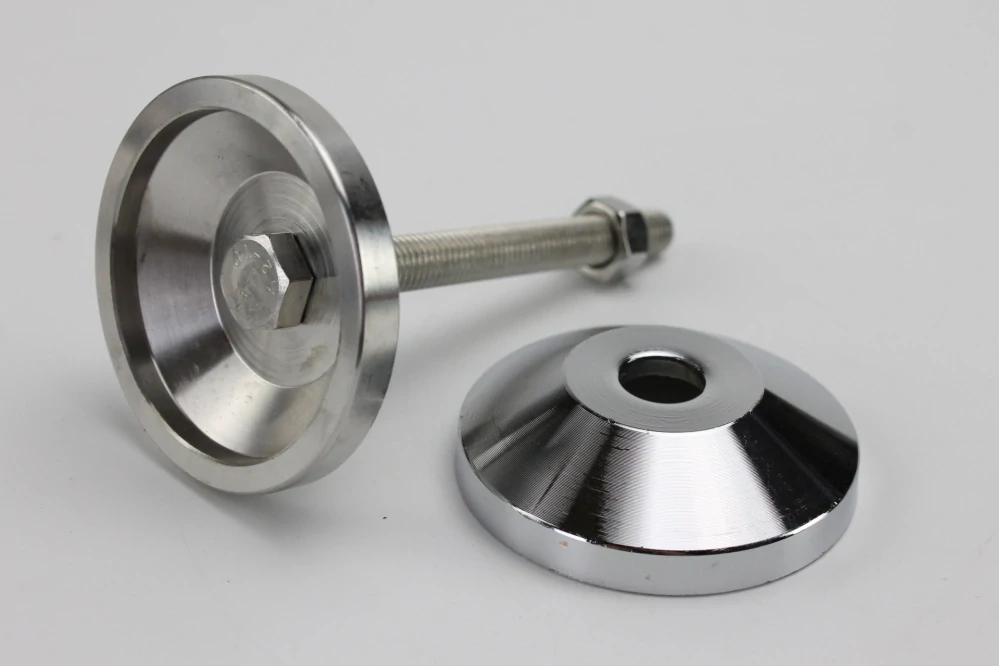 Patka 80mm pro pevnou stavitelnou nohu nerez