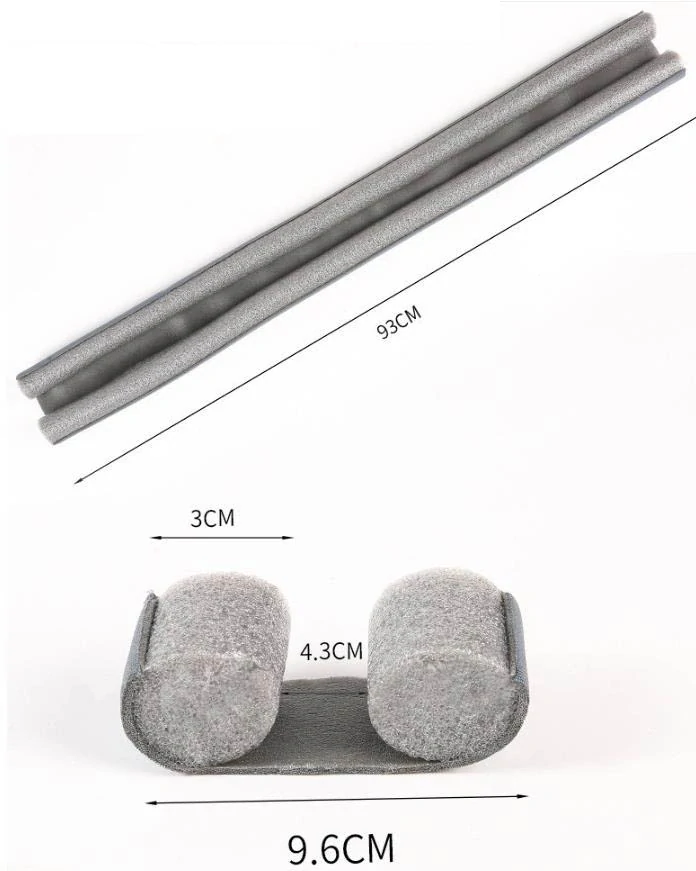 Oboustranná těsnící lišta pod dveře – bílá