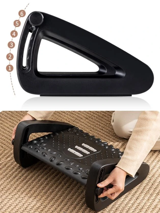 Podnožka pod stůl křesla s masážní funkcí, ergonomická podnožka