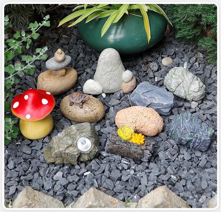 Schránka na klíče / atrapa kamene hnědý 