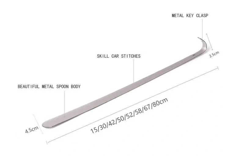 Dlouhá lžíce na boty 67cm nerez