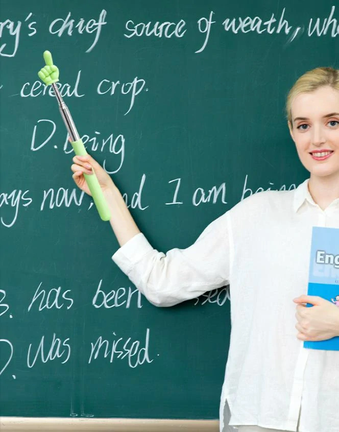 Vysouvatelné ukazovátko s rukou – žluté