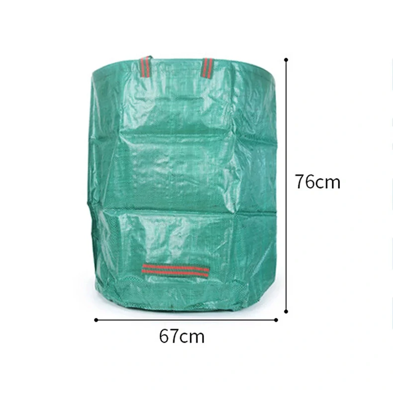 Zahradní koš na listí – 272L / 67×76 cm – zelený