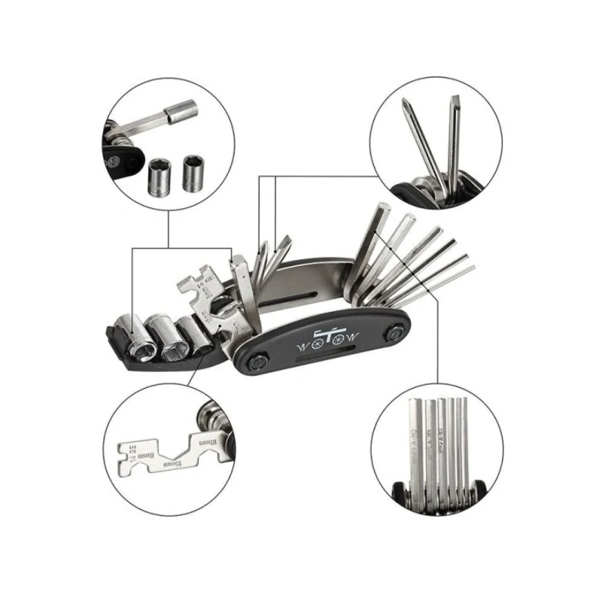 Sada klíčů na kolo Multitool 16v1 