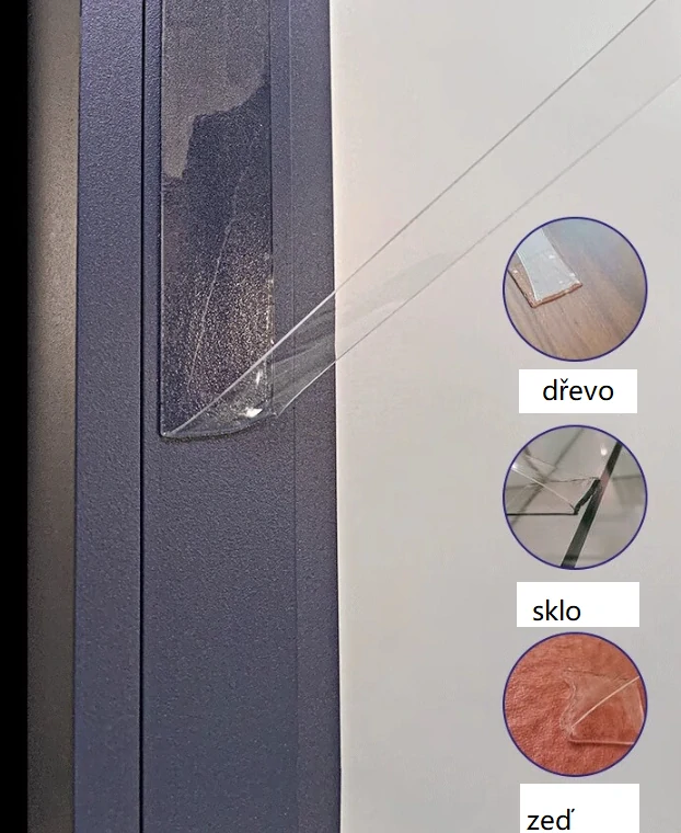 Transparentní oboustranná nano páska – 2 mm × 3 cm × 3 m