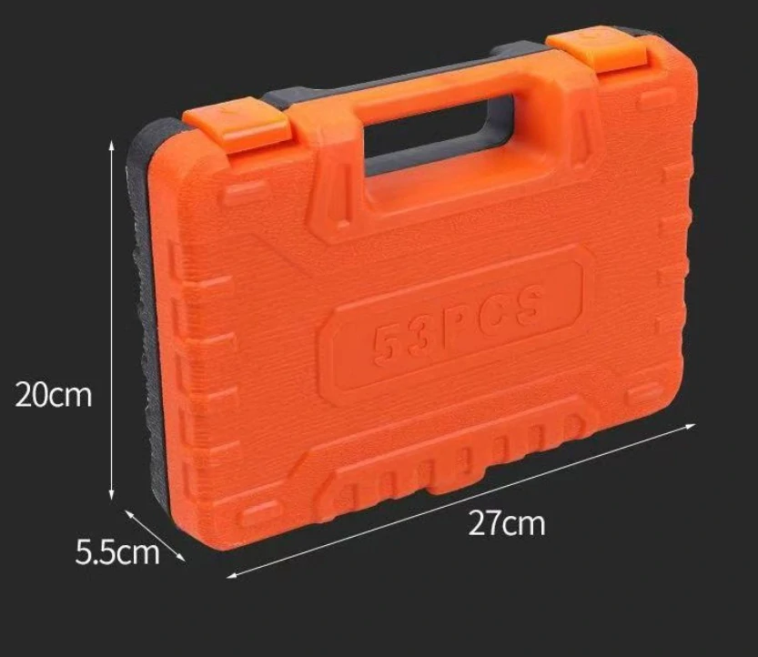 Sada nářadí 53 ks v kufru – gola sada 1/4" s ráčnou a bity