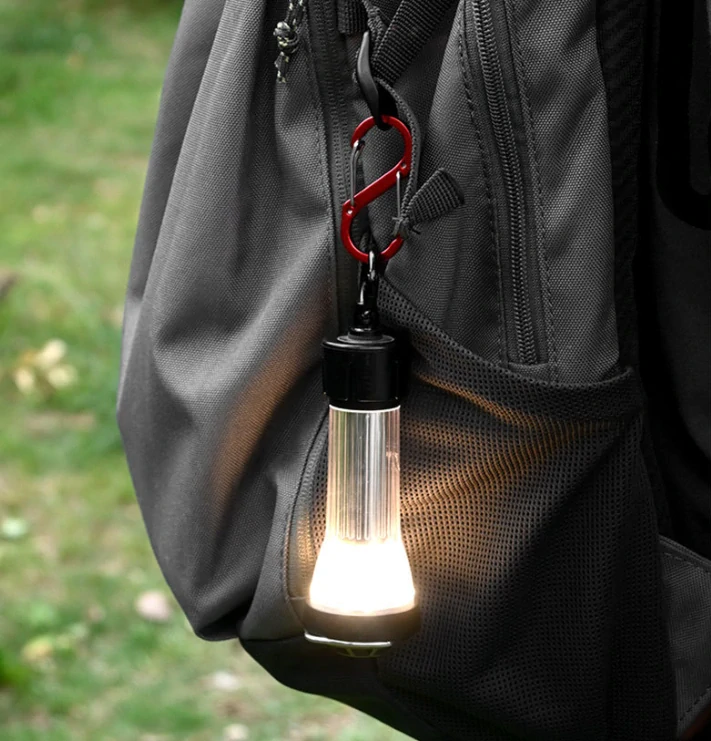 S-karabina hliníková 5 cm – červená (3 ks)