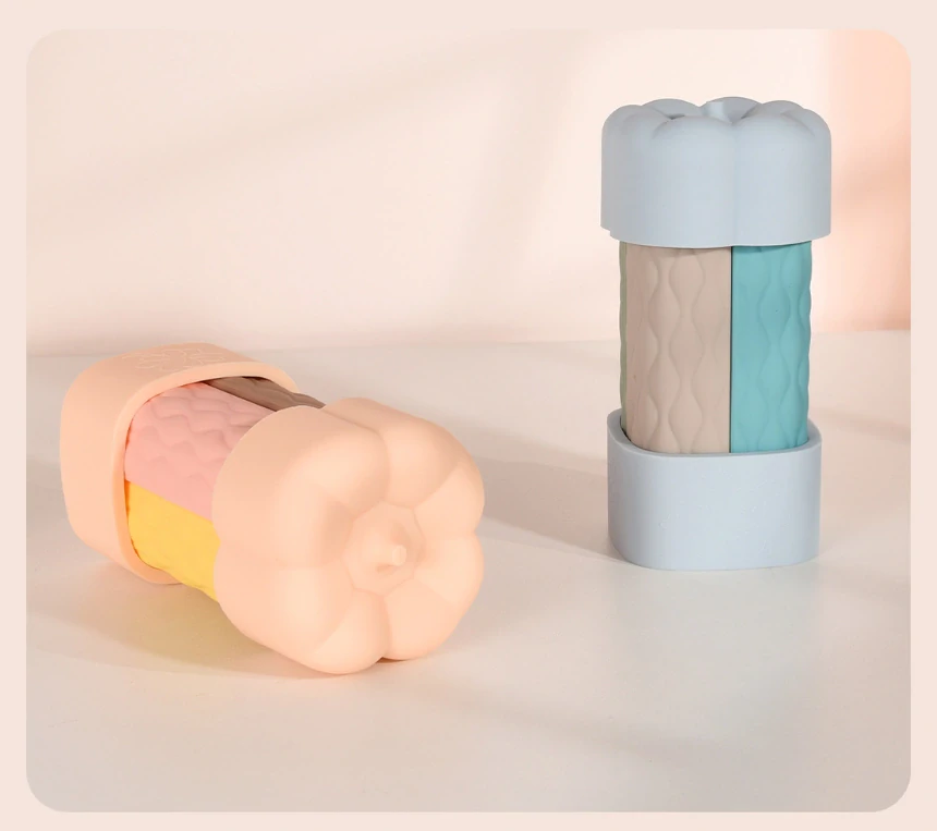 Cestovní silikonové lahvičky 4v1 – modré