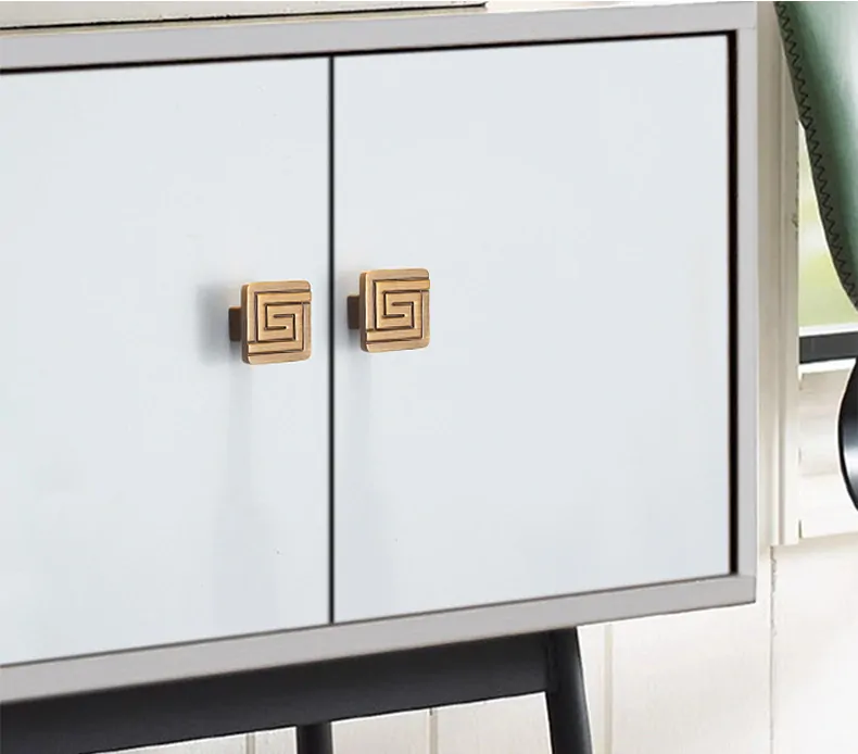 Šuplíkové, dveřní madlo čínský neo styl 8053 knop bronz