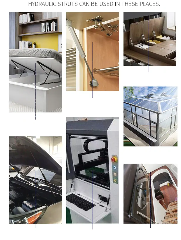 Tlumič výklopných dvířek, píst s deskou 150N 