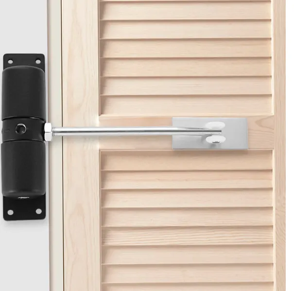 Automatický zavírač dveří 145° pružinový černý