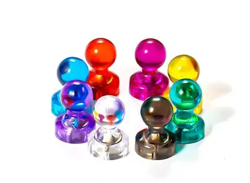 Magnetické figurky neodymové magnety žlutá, 10 ks, 11x17mm