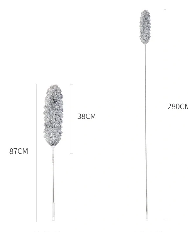 Teleskopická prachovka 280cm, 3 nástavce
