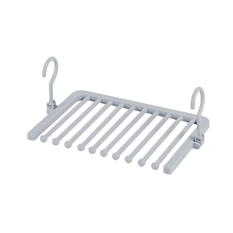 Věšák na spodní prádlo 10 tyčí šedý