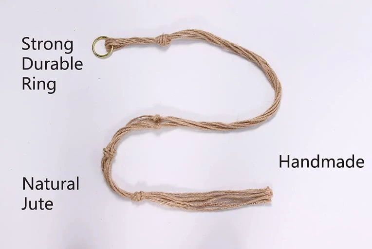 Závěs na květináč - přírodní 60cm
