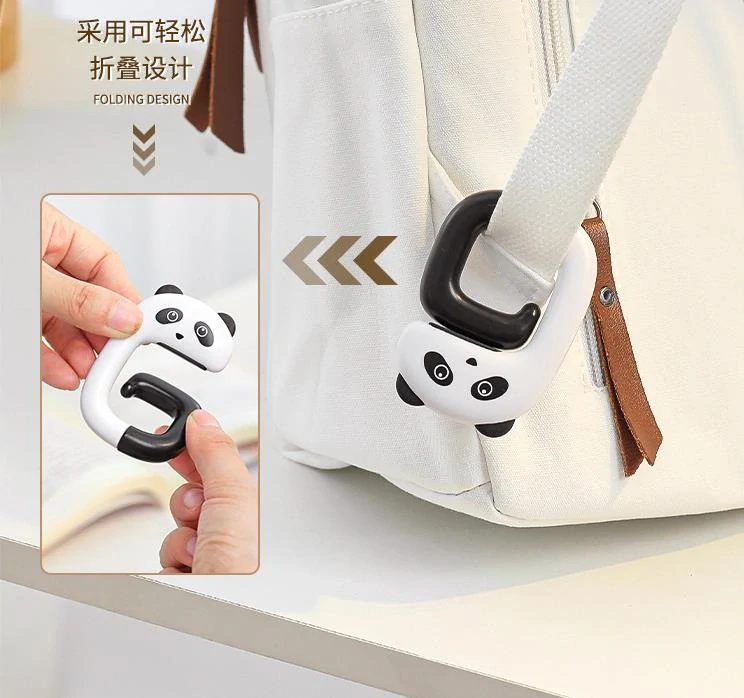 Háček ve tvaru kočky varianta černo bílá