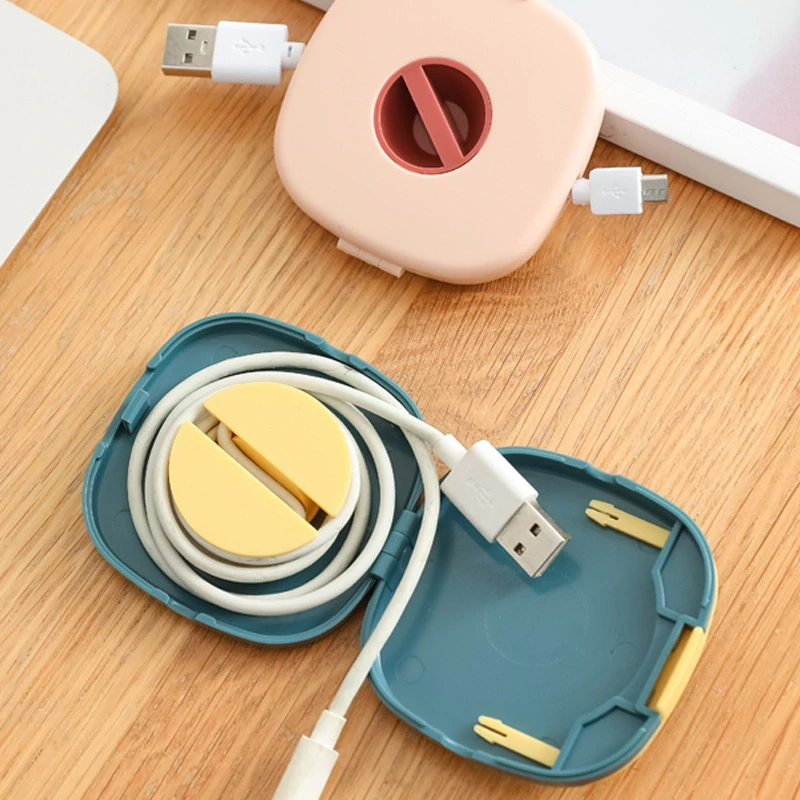 Navijak na usb kabel, navíječ na sluchátka - zelený