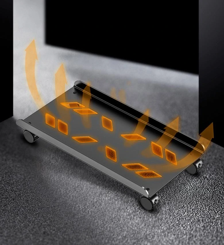 Kovový pojízdný stojan pod PC