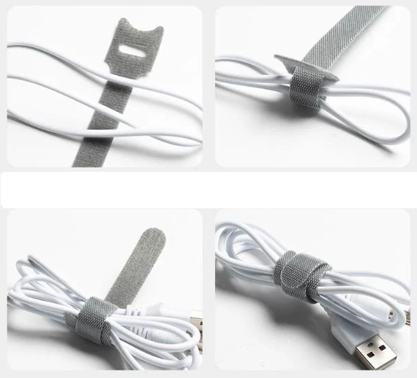 24 x Pásek na suchý zip, organizér kabelů 150x12mm žlutý