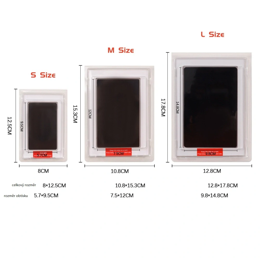 Otisk tlapky – inkoustová sada M (pro zvířata)