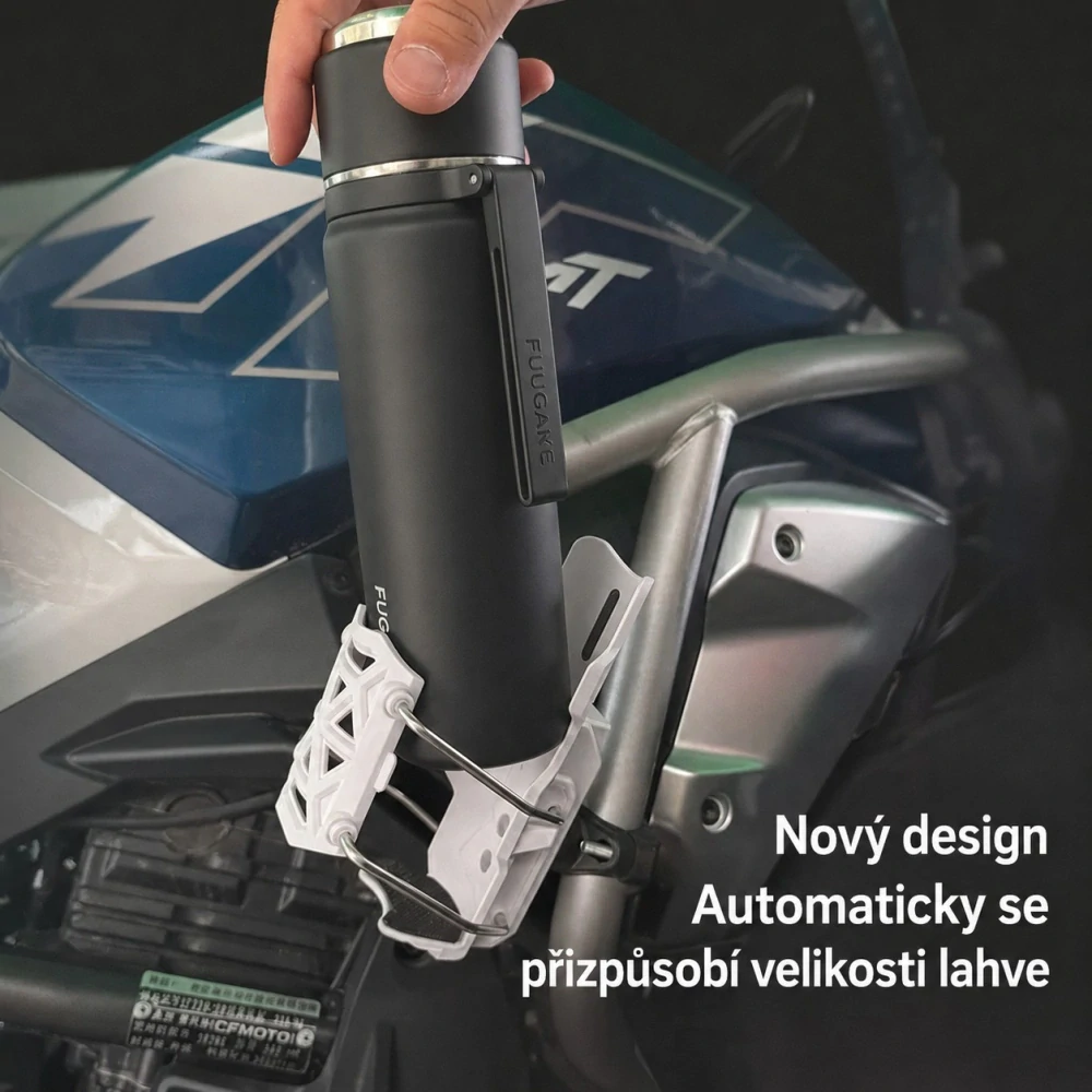Automatický držák láhve na kolo / elektrokolo / motocykl – černý
