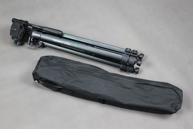Stativ 3D, fotografický stativ Tripod 168cm černý