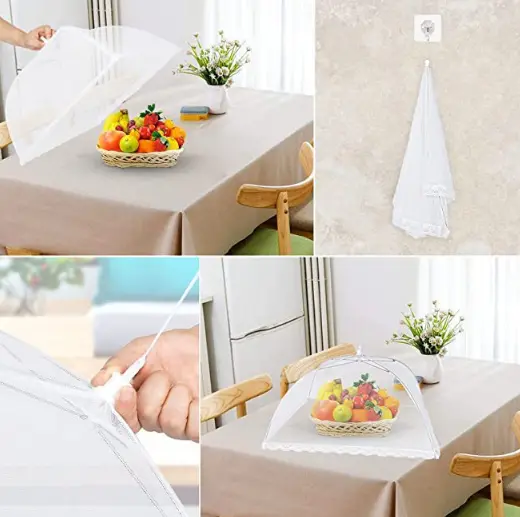 Síťka moskytiéra na jídlo na stůl