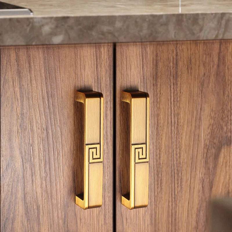 Šuplíkové, dveřní madlo čínský neo styl  8053-96 bronz