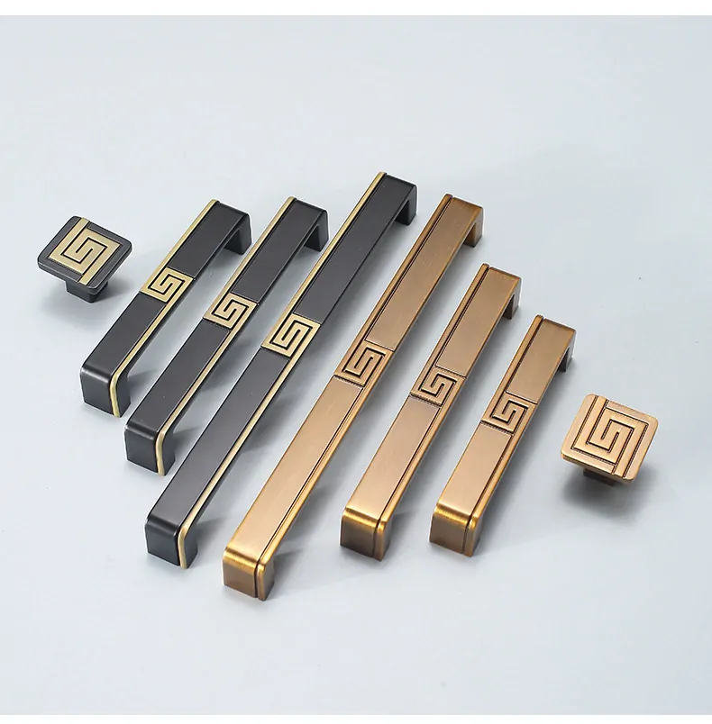 Šuplíkové, dveřní madlo čínský neo styl 8053 knop bronz
