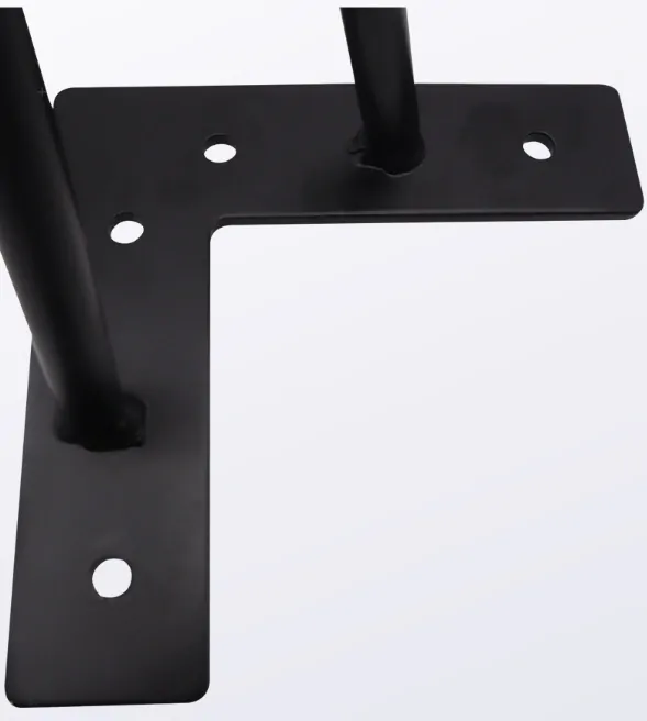 Postelová noha Hairpin 200mm, 4 kusy, černá