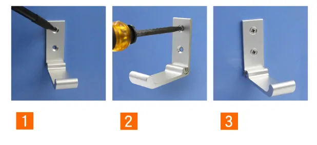 Sklopný háček na šaty menší černý