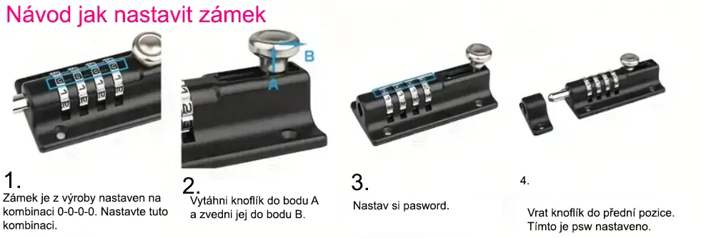 Numerická petlice stříbrná