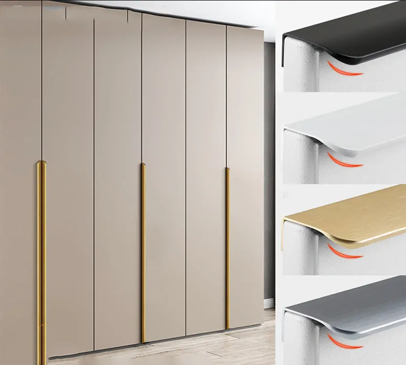 Profilová nábytková úchytka 500mm horní černá