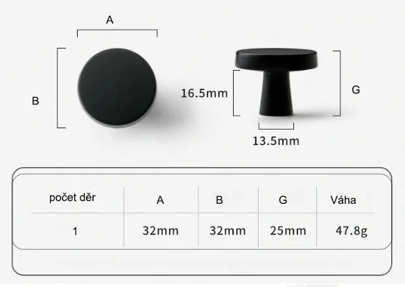 Knop knopka držadlo šuplíku 2578 stříbrný 