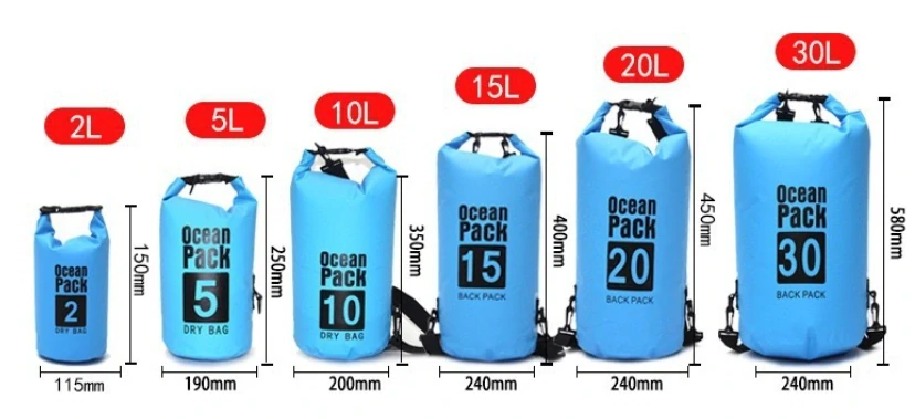 Ocean Pack, vodotěsný vak 15L bílý