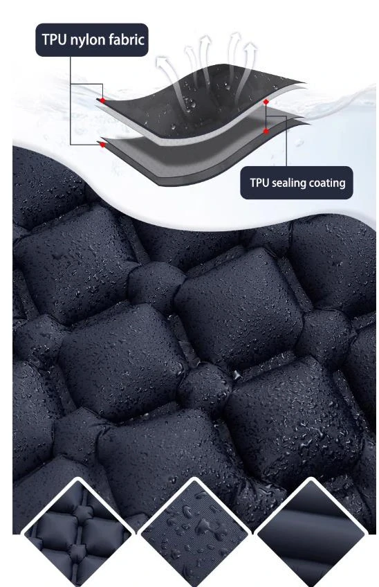 Samonafukovací turistická karimatka s vestavěnou pumpou navy modrá