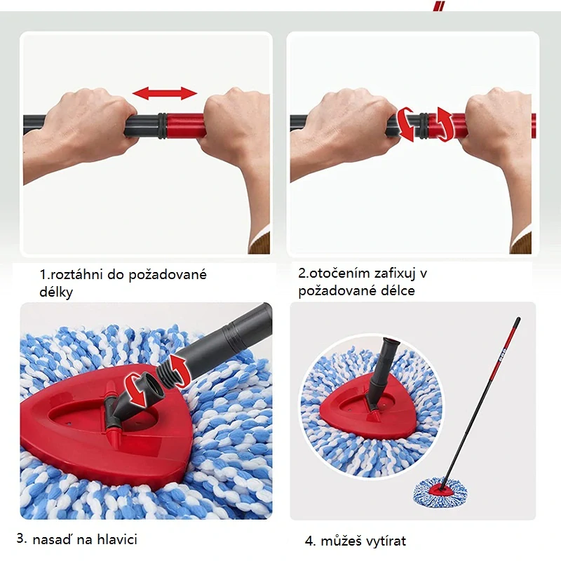 Teleskopická tyč pro mop Vileda Ultramat / Ultramax Wring Box