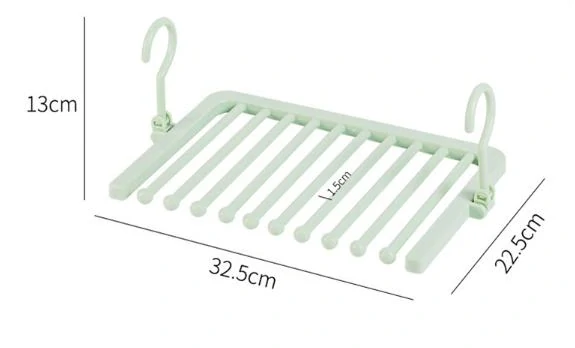 Věšák na spodní prádlo 10 tyčí šedý