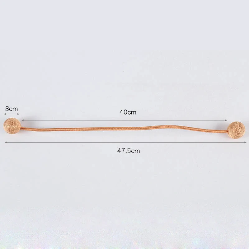 Magnetická spona na závěsy - hnědá